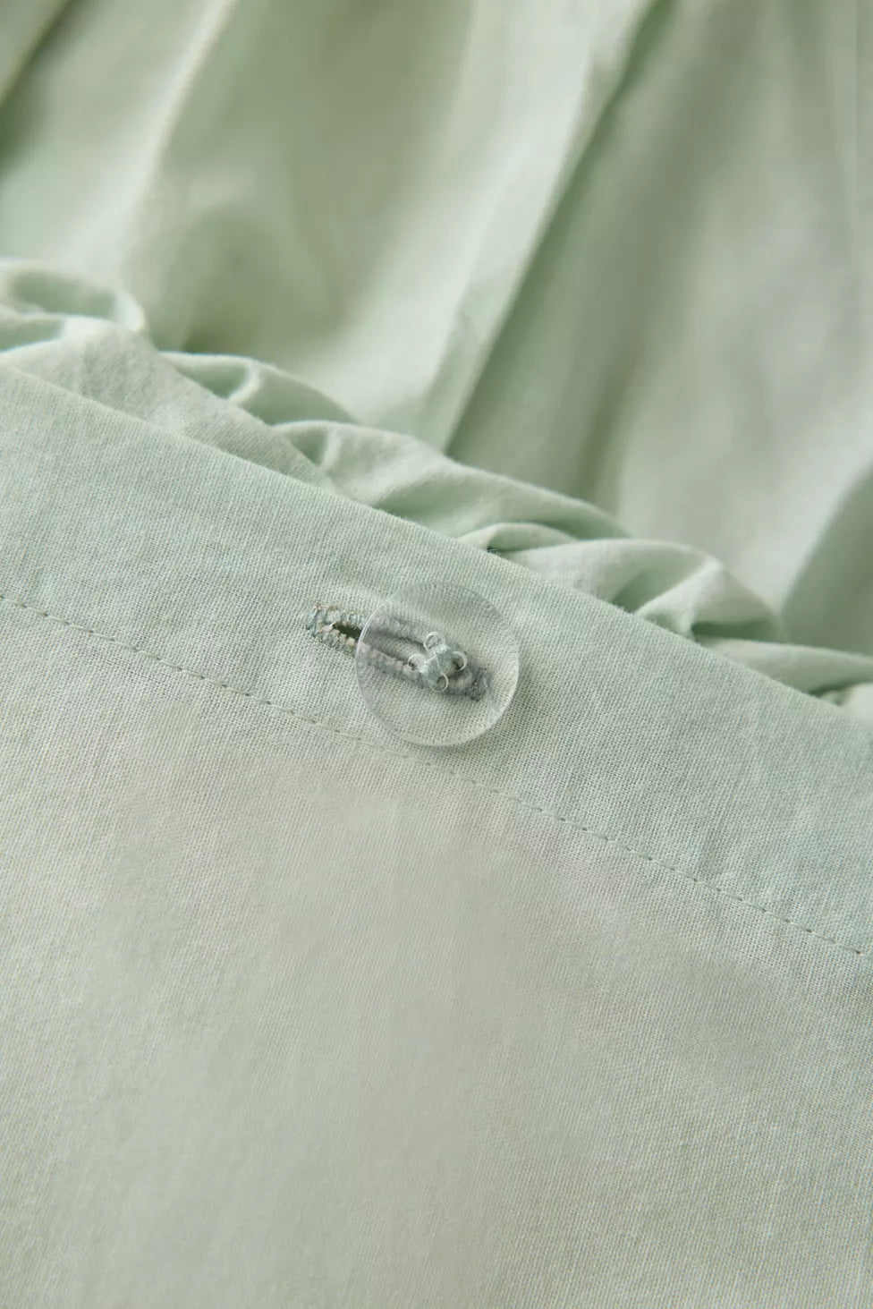 Lull Ruched Duvet Cover Set | Textured Cotton Bedding | Pressed Leaf-6