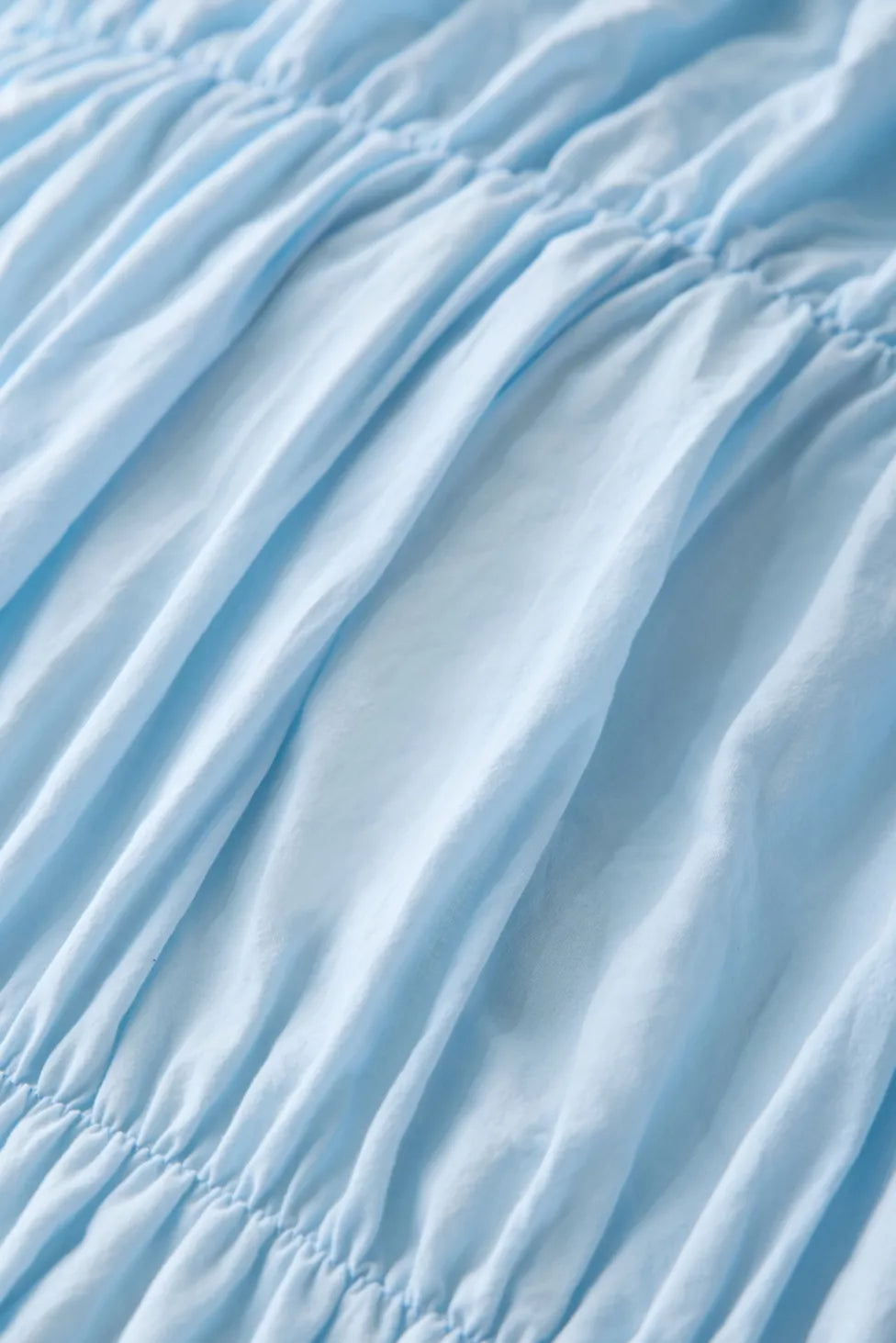 Lull Ruched Duvet Cover Set | Textured Cotton Bedding | Glacier Post-7