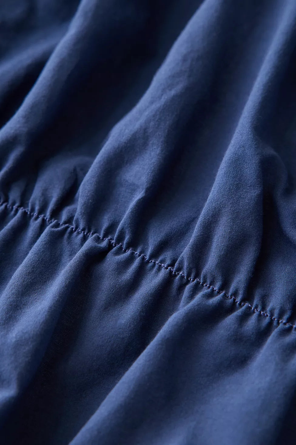 Lull Ruched Duvet Cover Set | Textured Cotton Bedding | Fountain Blue-8