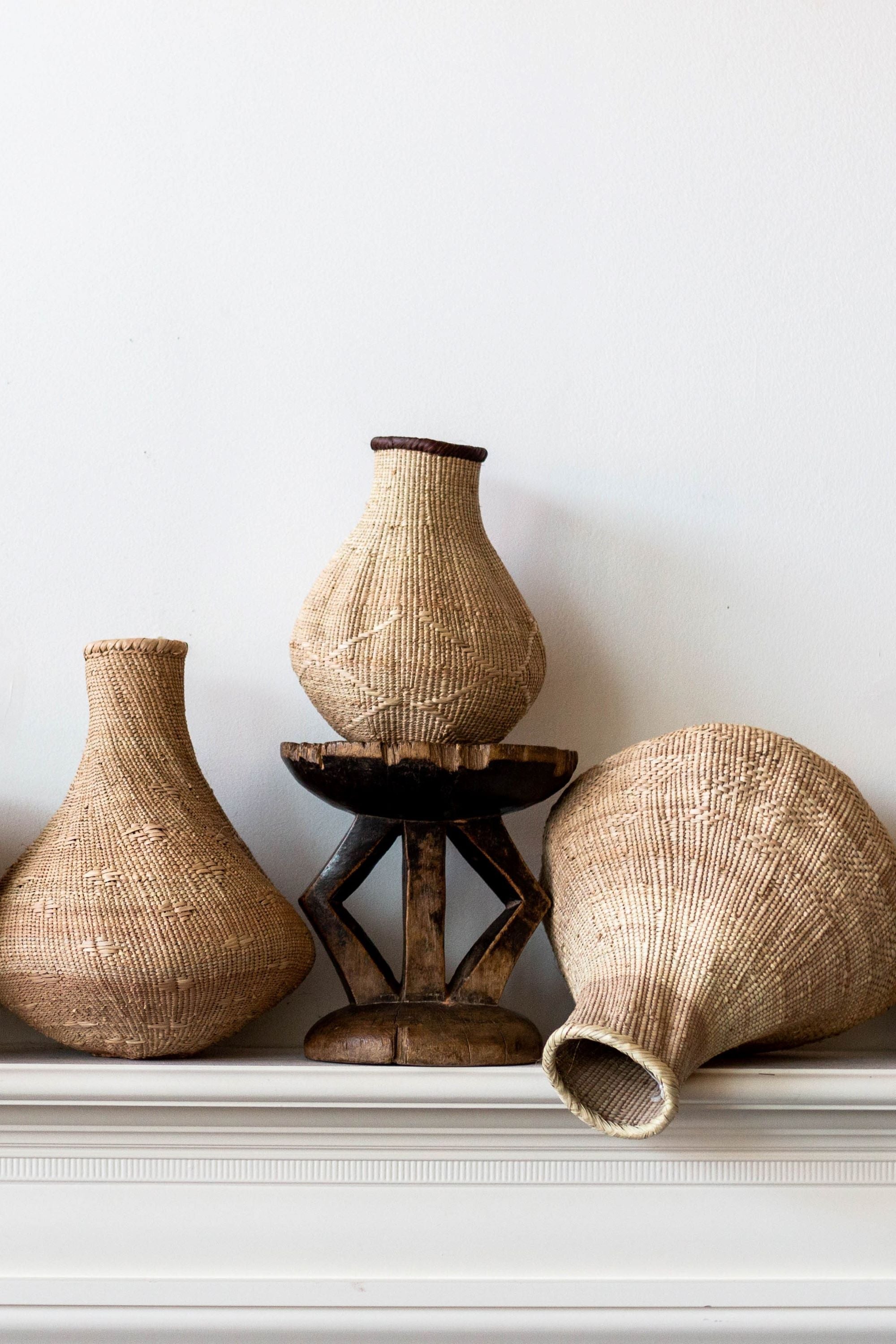 Binga Nongo Natural Woven Gourd Basket-15