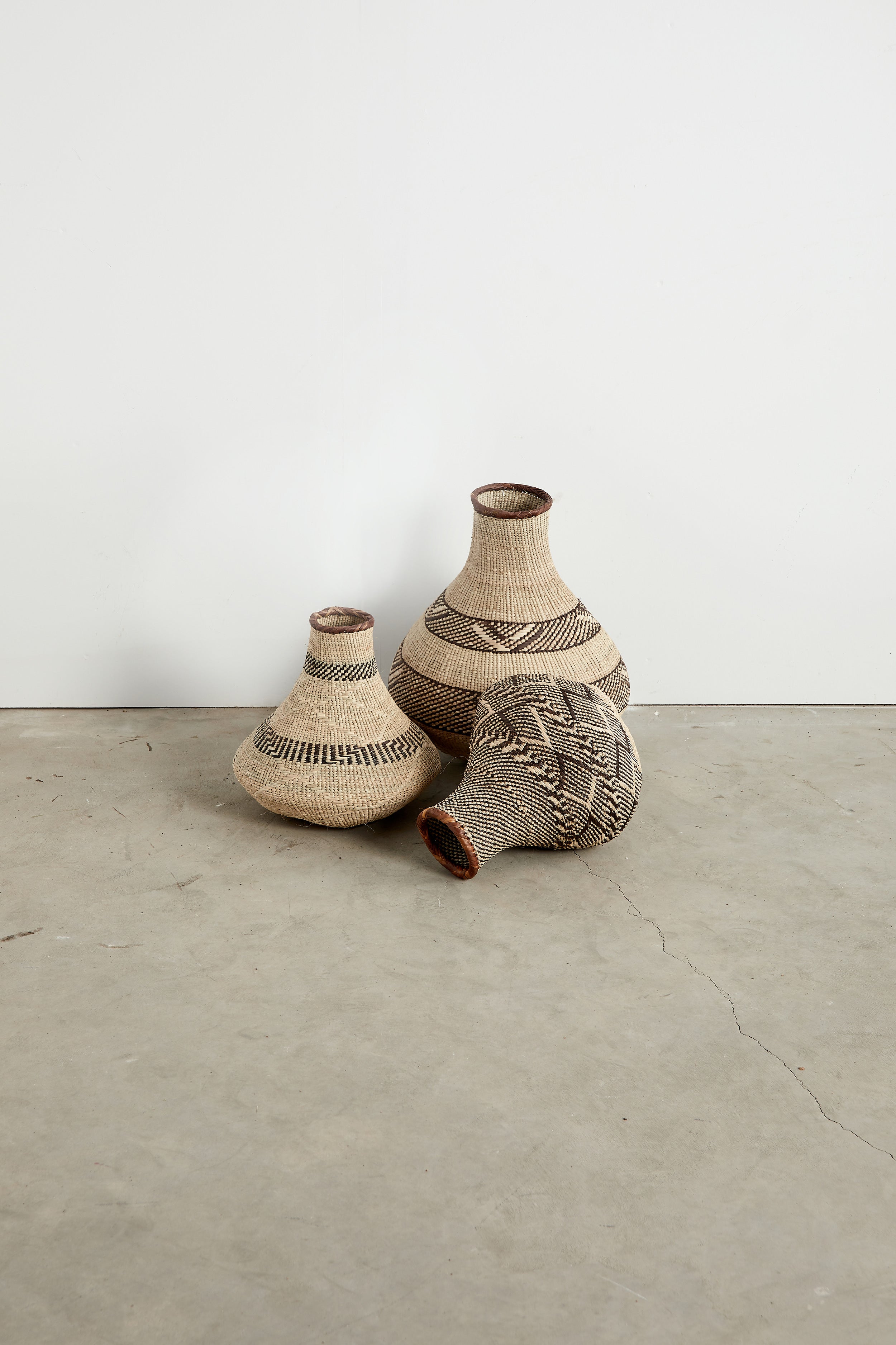 Patterned Binga Nongo Gourd Woven Basket-11