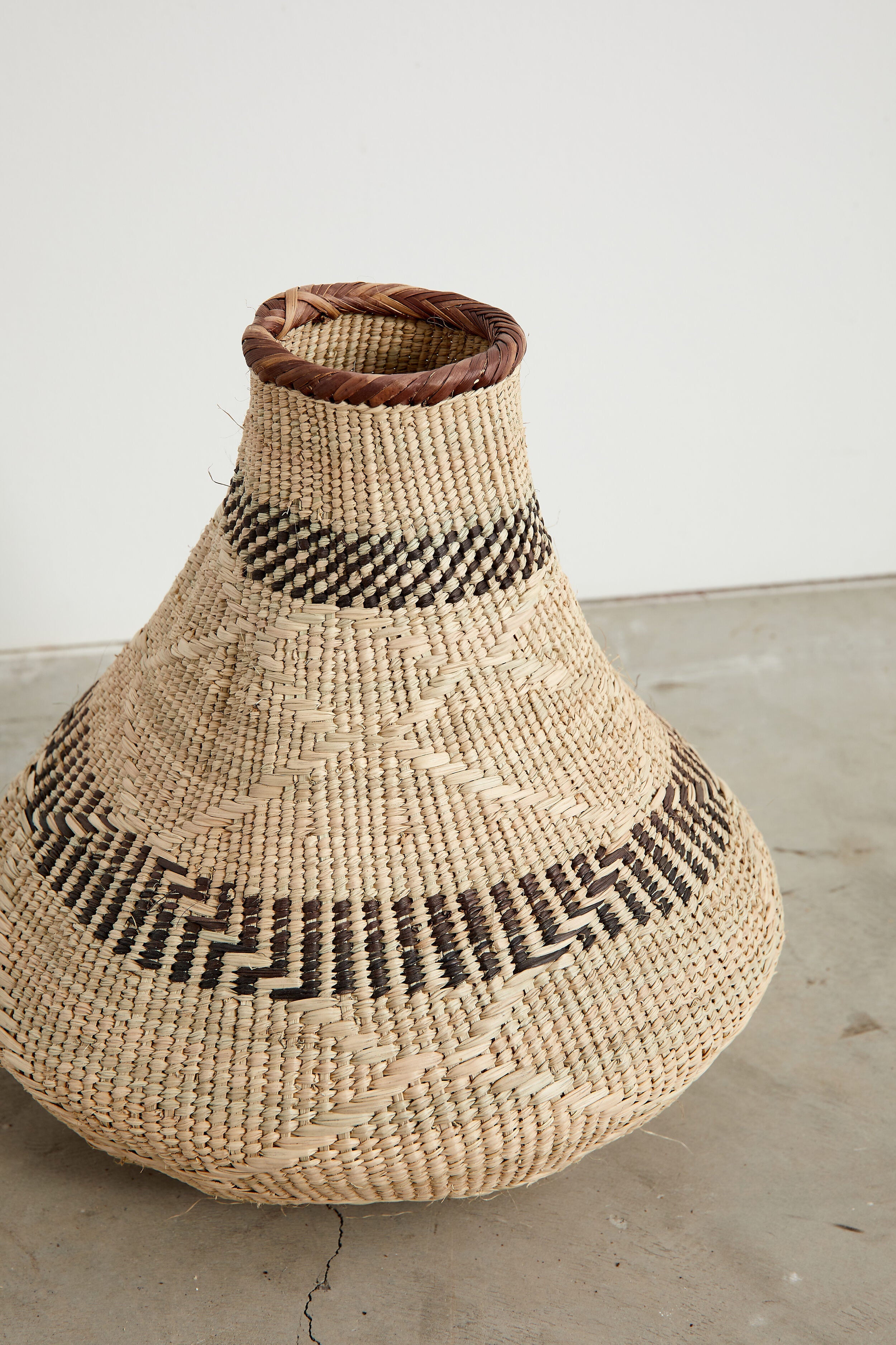 Patterned Binga Nongo Gourd Woven Basket-13