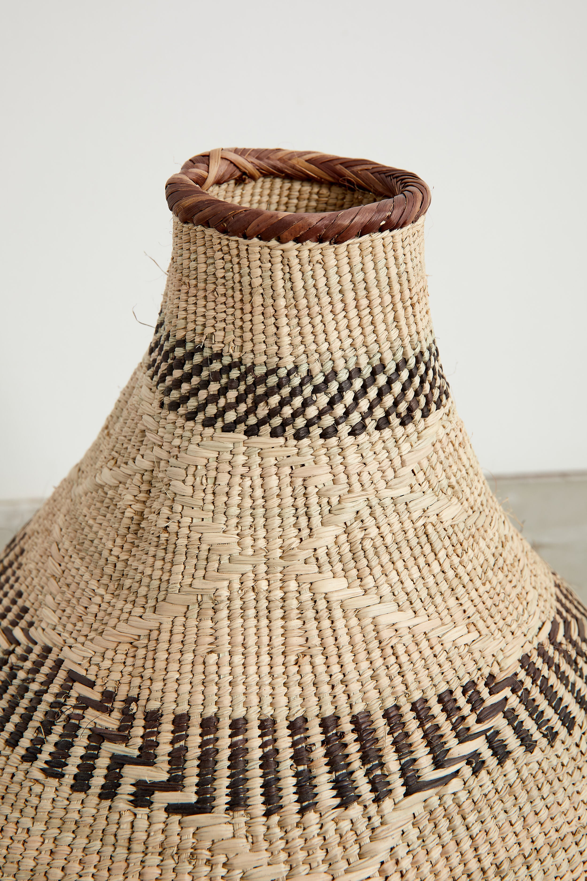 Patterned Binga Nongo Gourd Woven Basket-15
