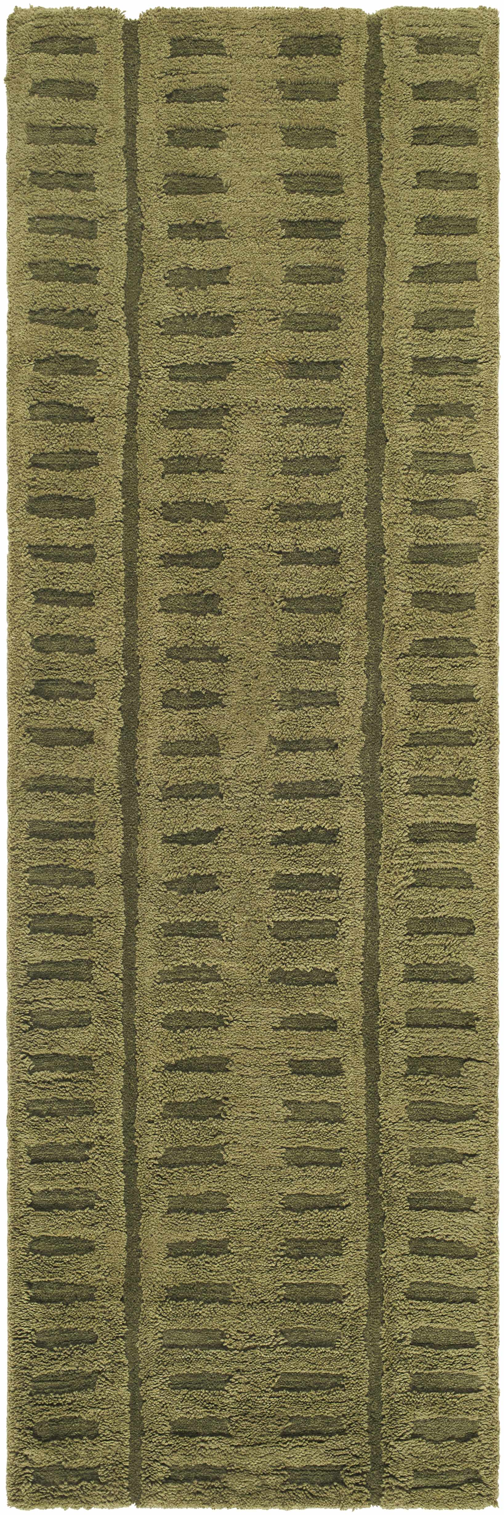 Washable Wool Rug - Green-9