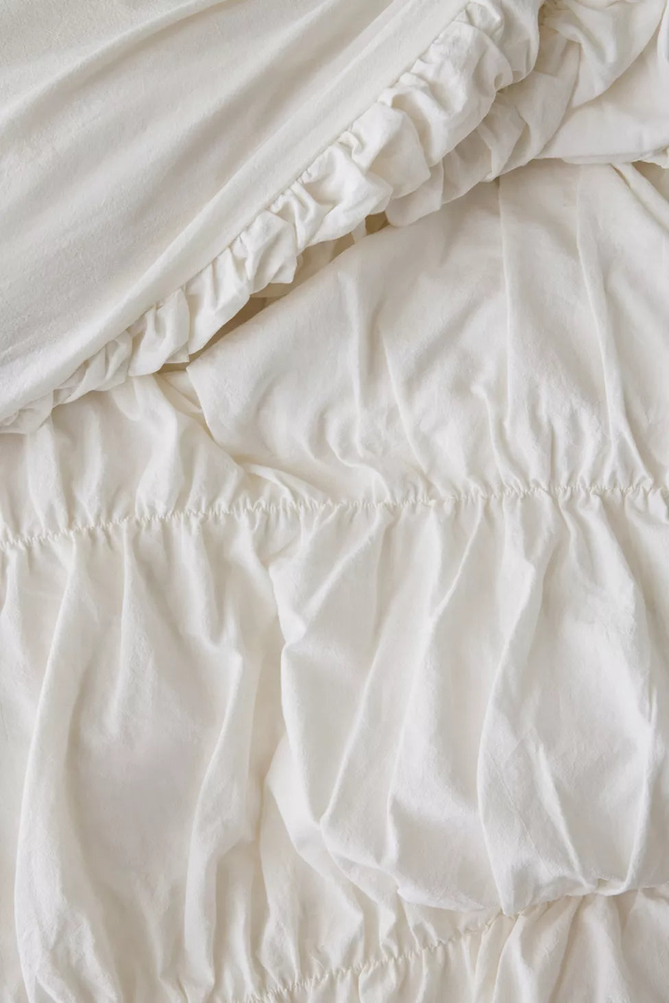 Lull Ruched Duvet Cover Set | Textured Cotton Bedding | Fresh Pleat-7