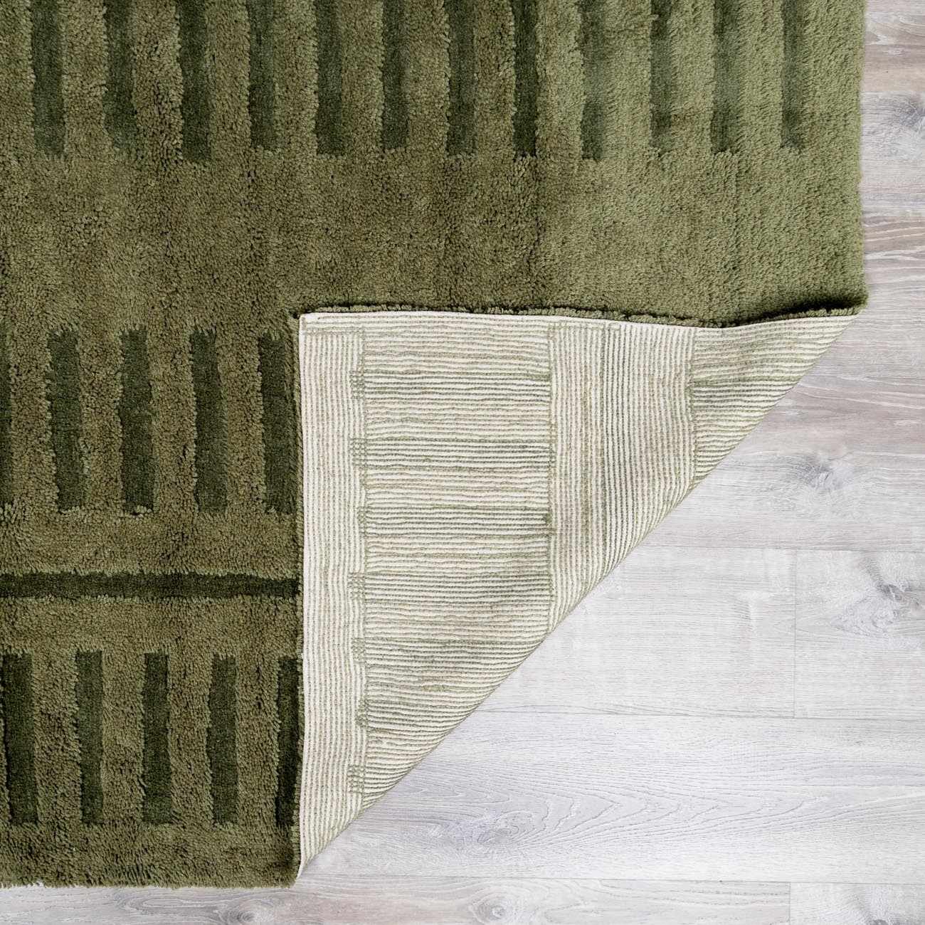Washable Wool Rug - Green-6