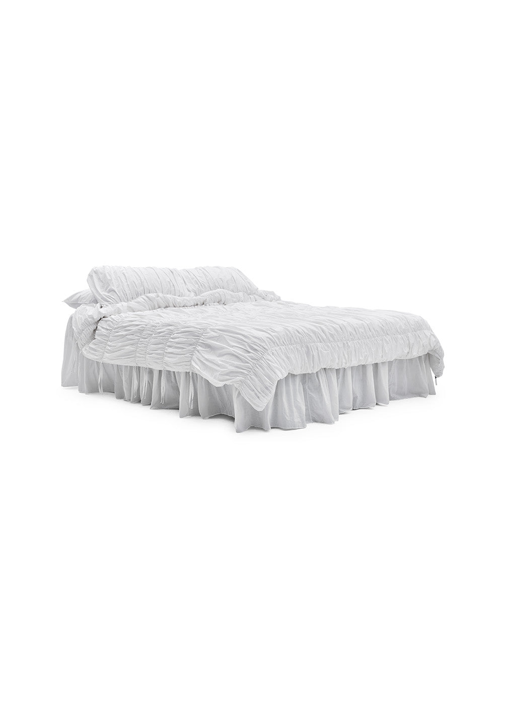 Lull Ruched Duvet Cover Set | Textured Cotton Bedding | Fresh Pleat-2