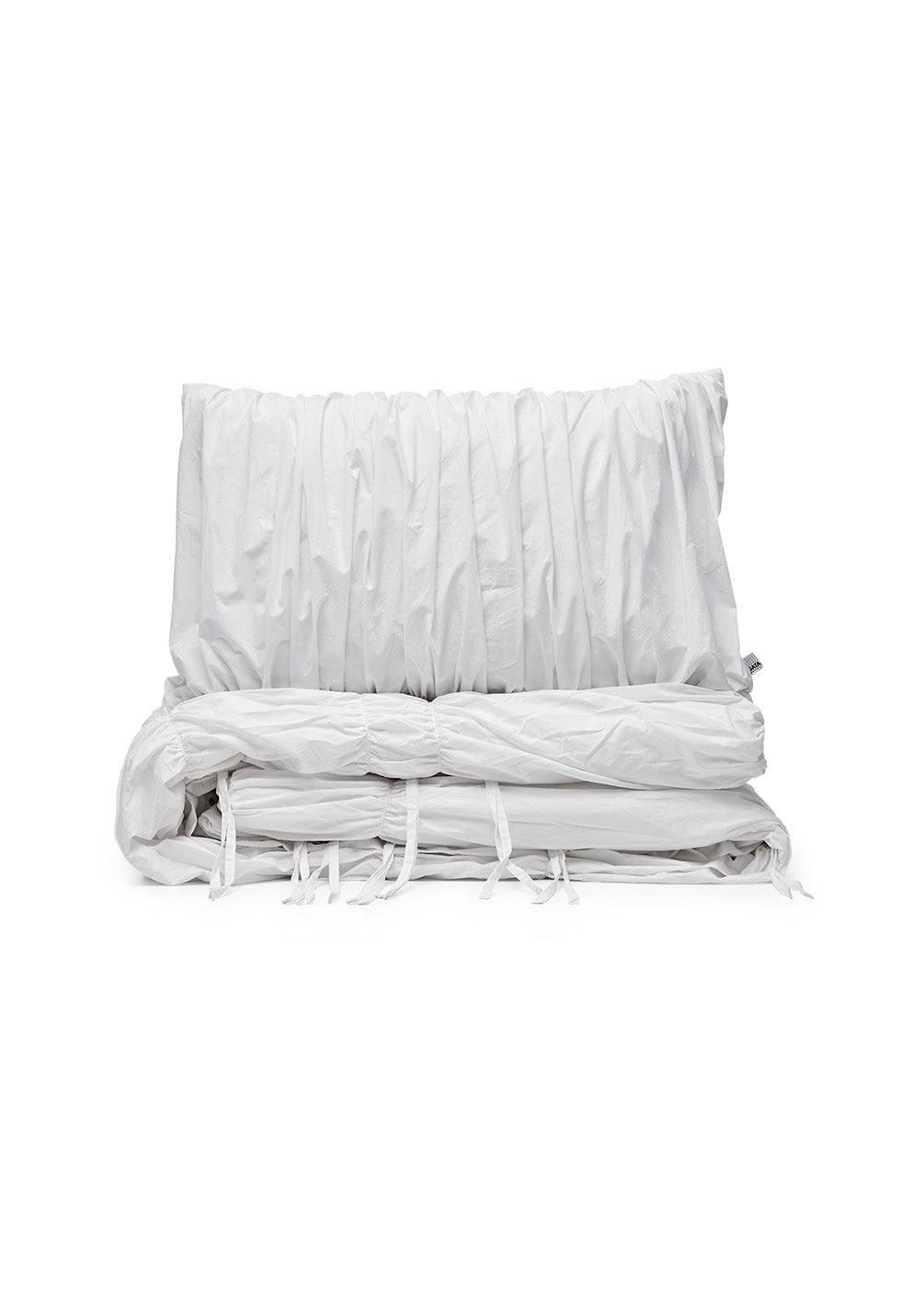 Lull Ruched Duvet Cover Set | Textured Cotton Bedding | Fresh Pleat-4
