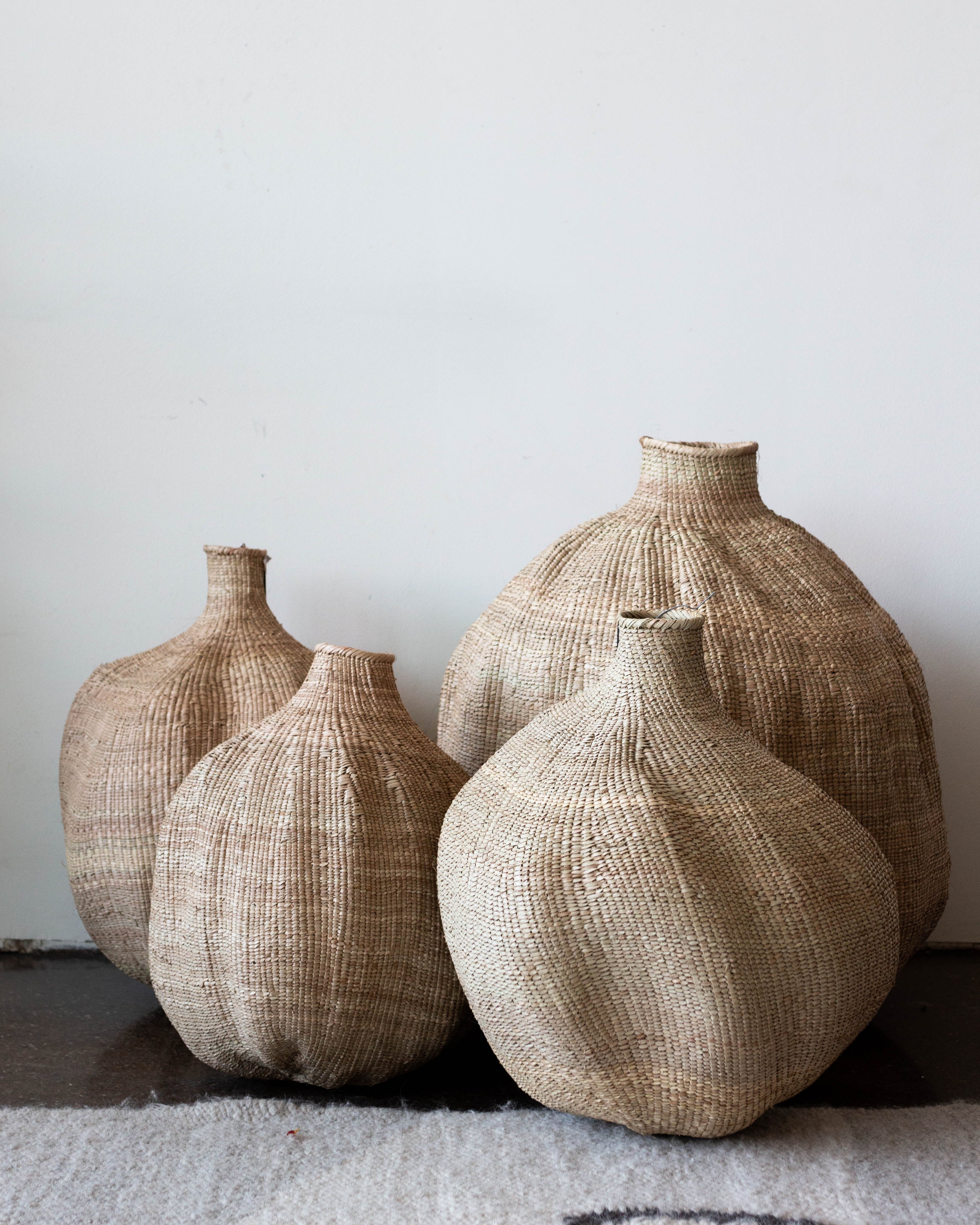 Ilala Garlic Gourd Handwoven African Basket-8
