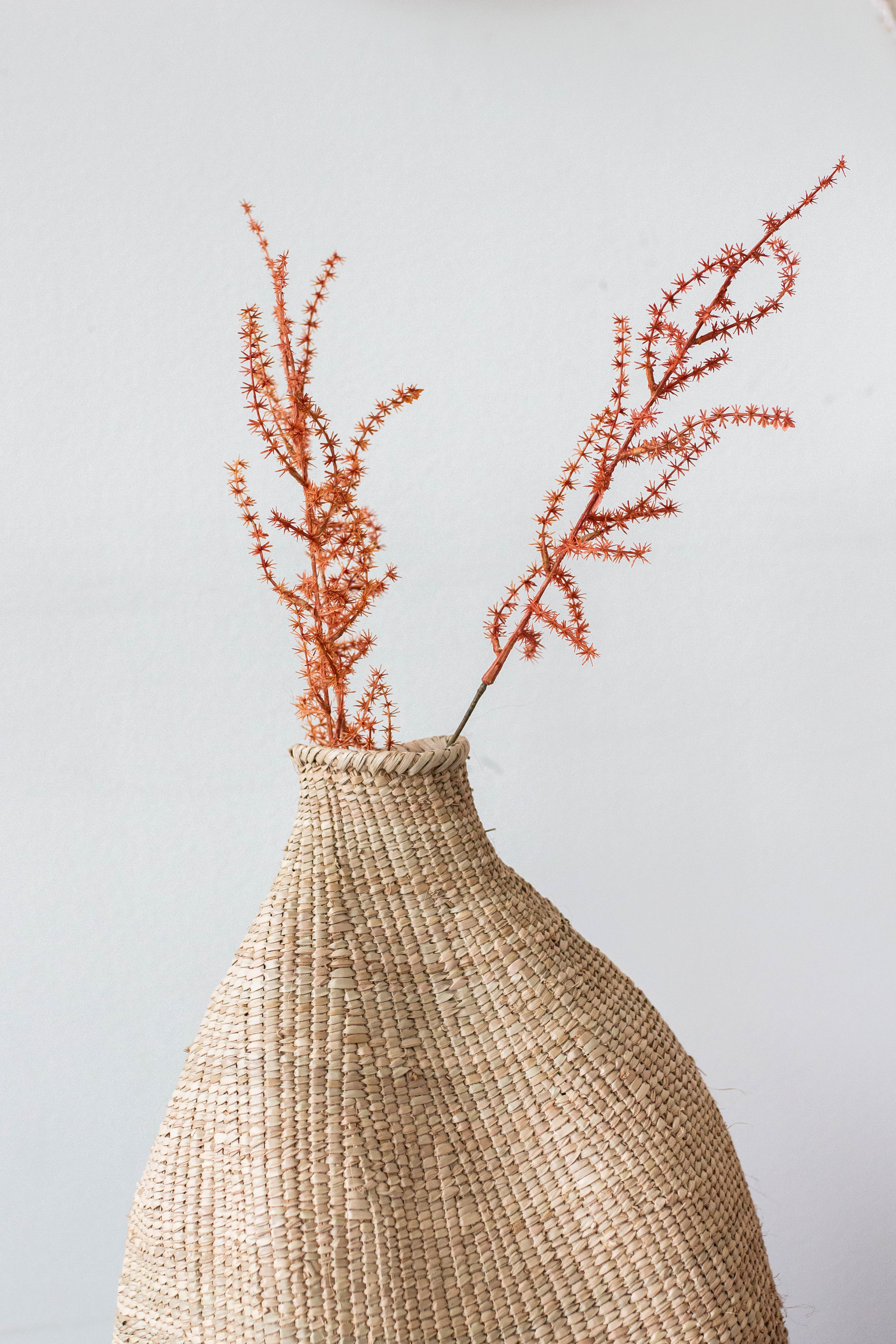 Ilala Garlic Gourd Handwoven African Basket-7