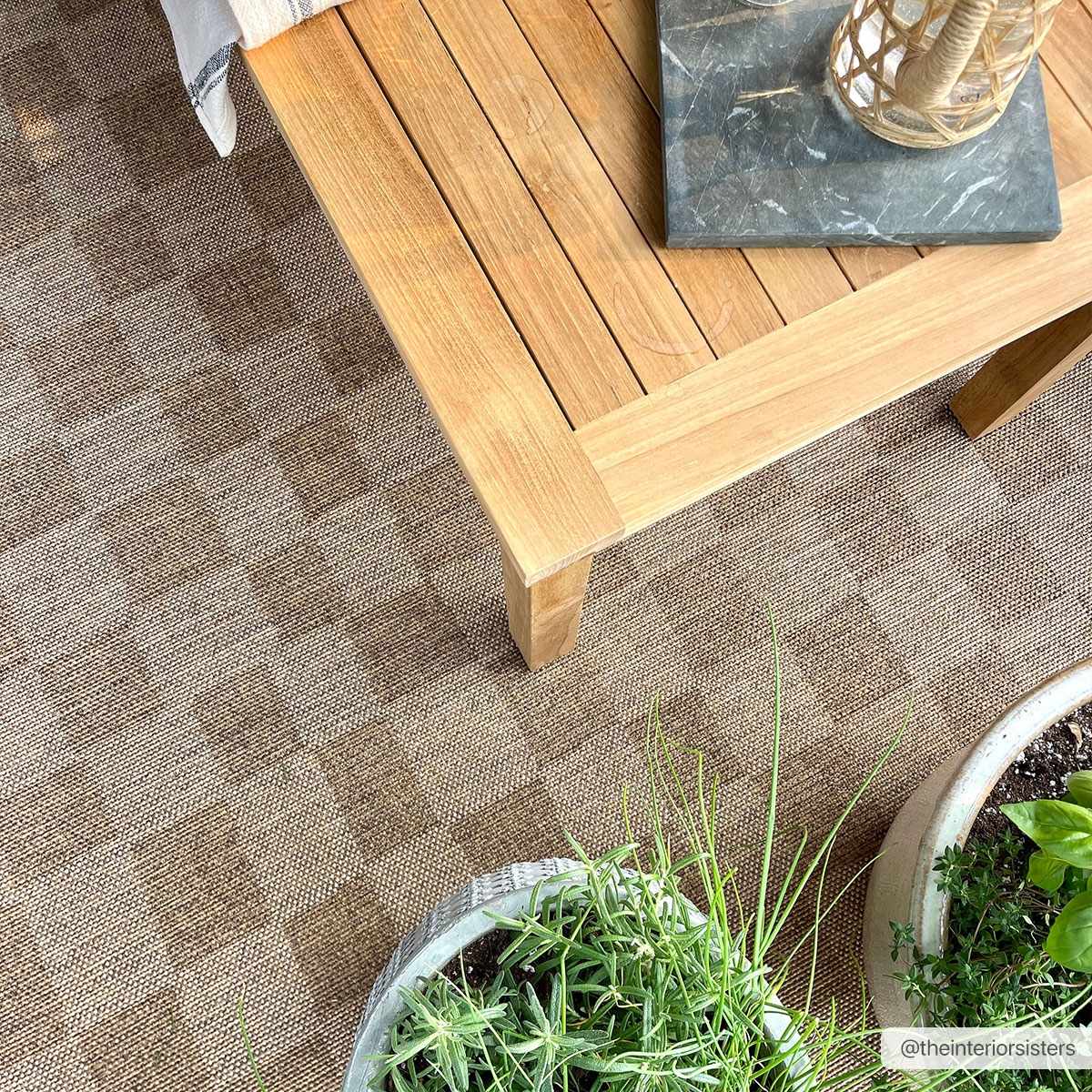 Kuval Checkered Brown Rug-4