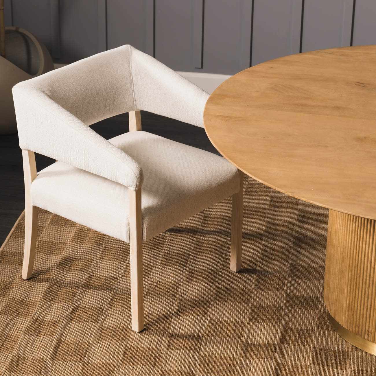 Kuval Checkered Brown Rug-24
