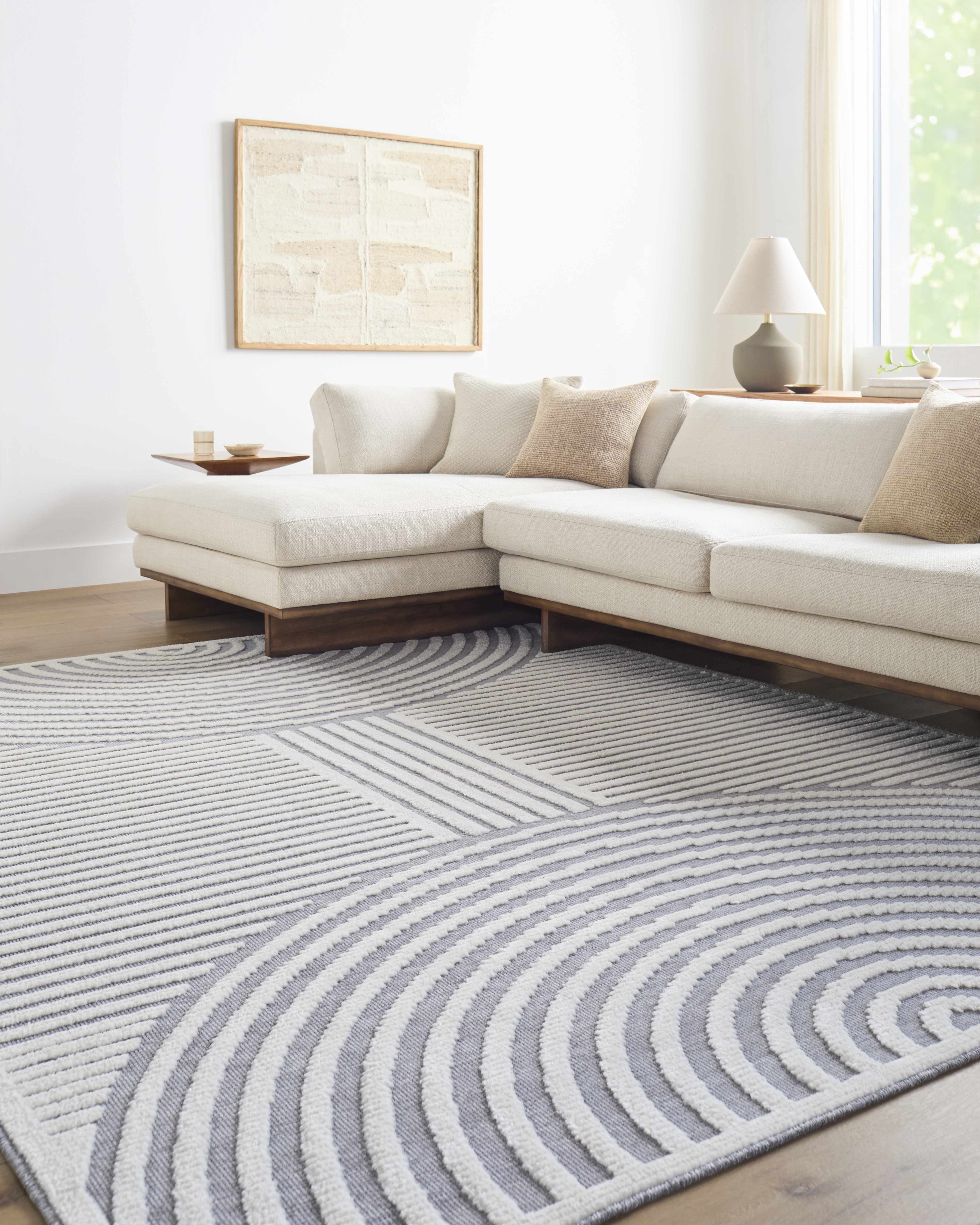 Deron Gray Rainbow Washable Rug-15