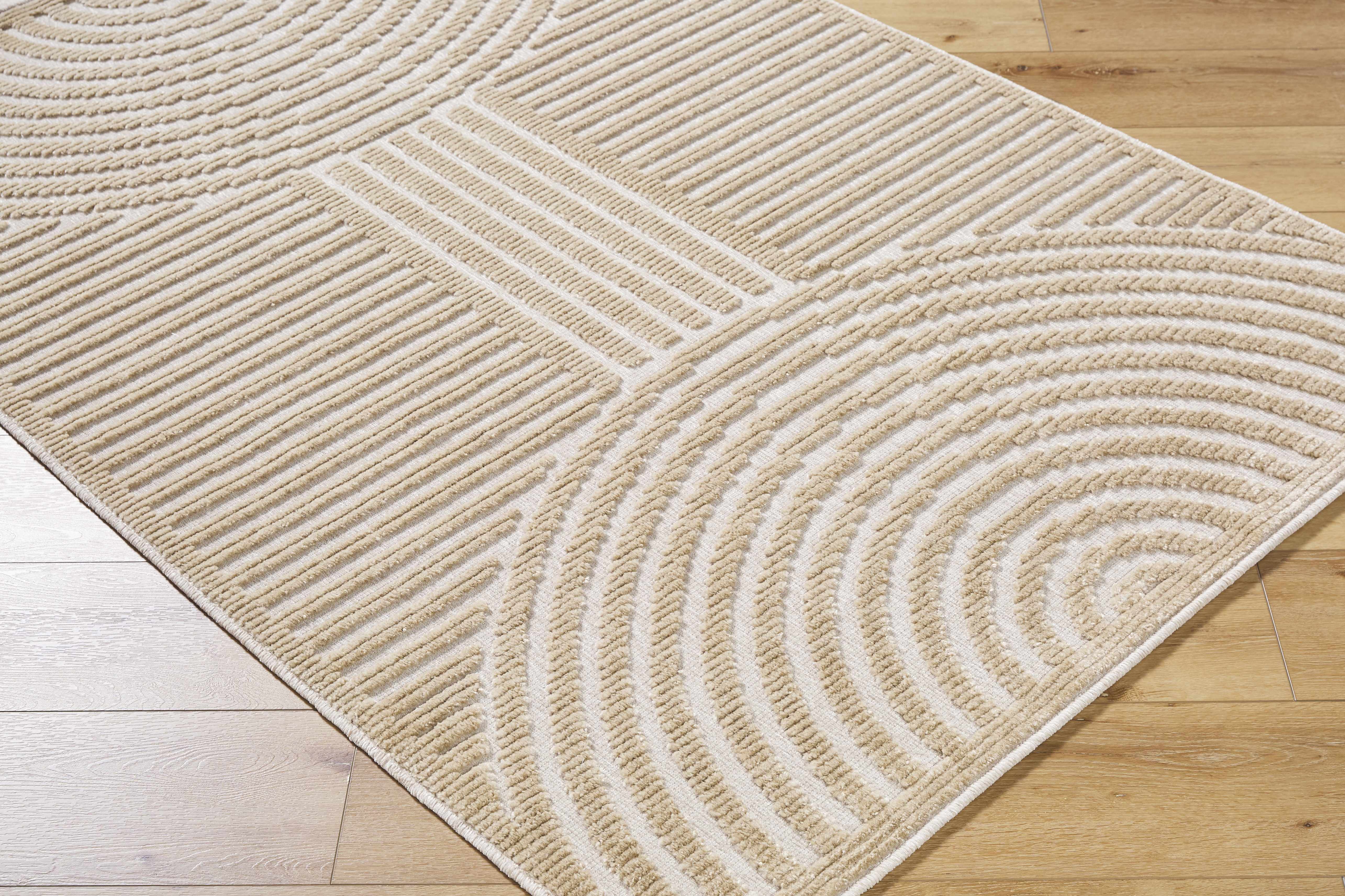 Deron Beige Washable Area Rug-3