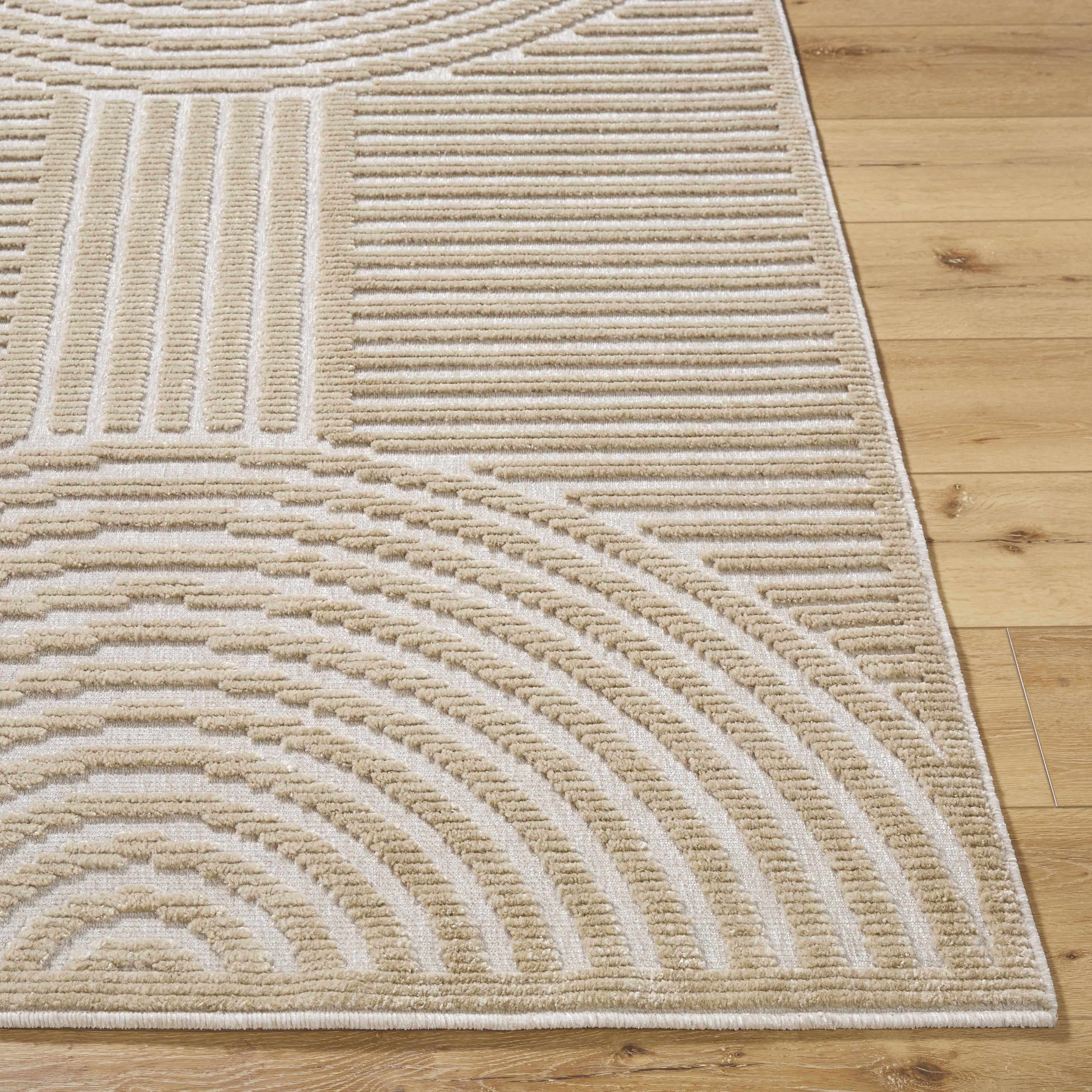 Deron Beige Washable Area Rug-4