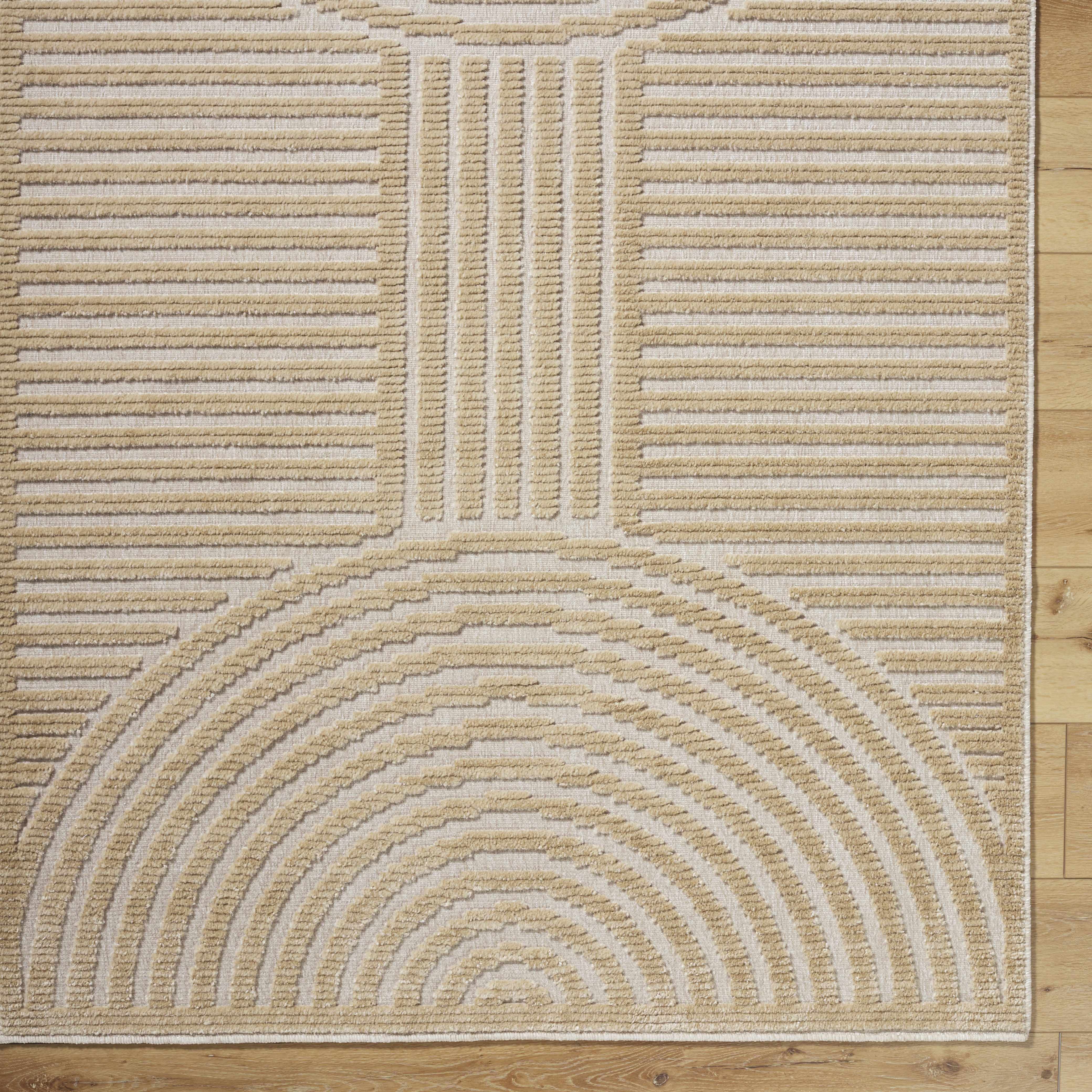 Deron Beige Washable Area Rug-6