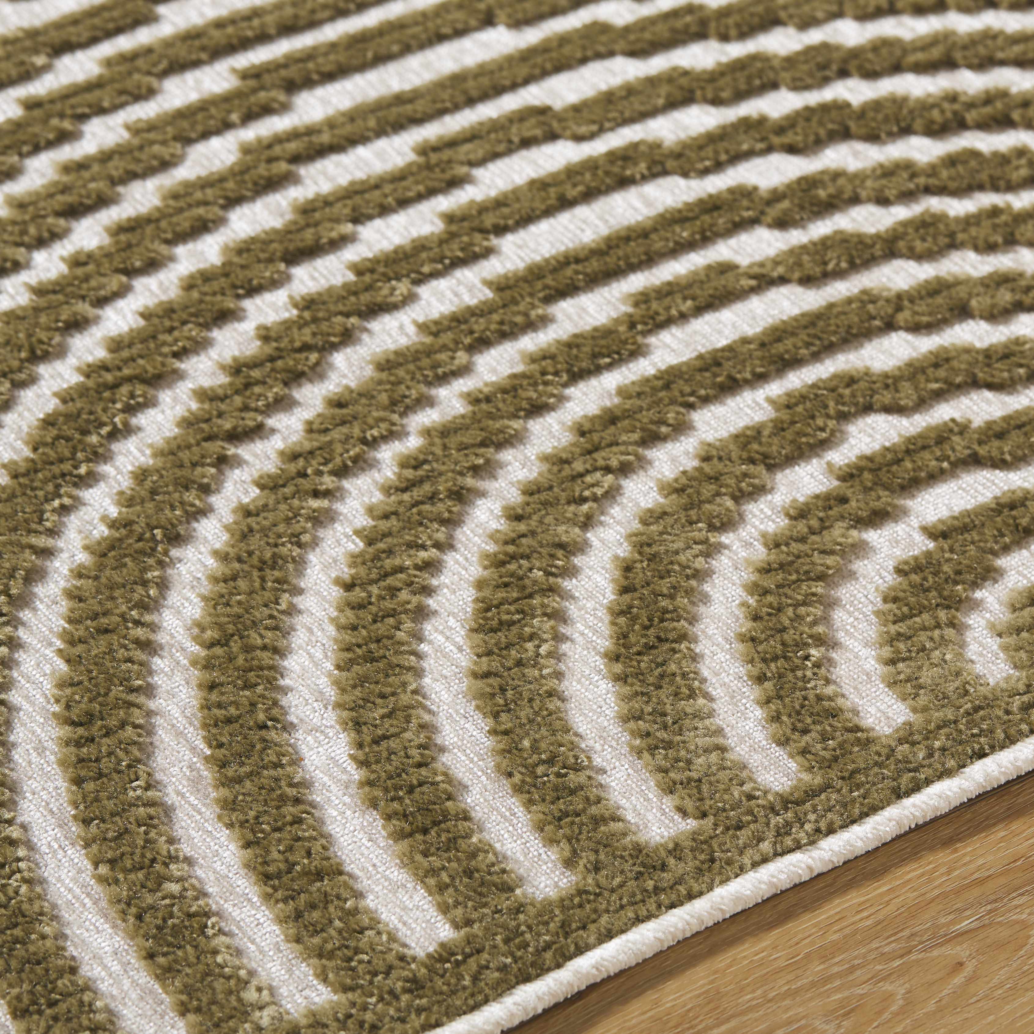 Deron Khaki Washable Area Rug-7