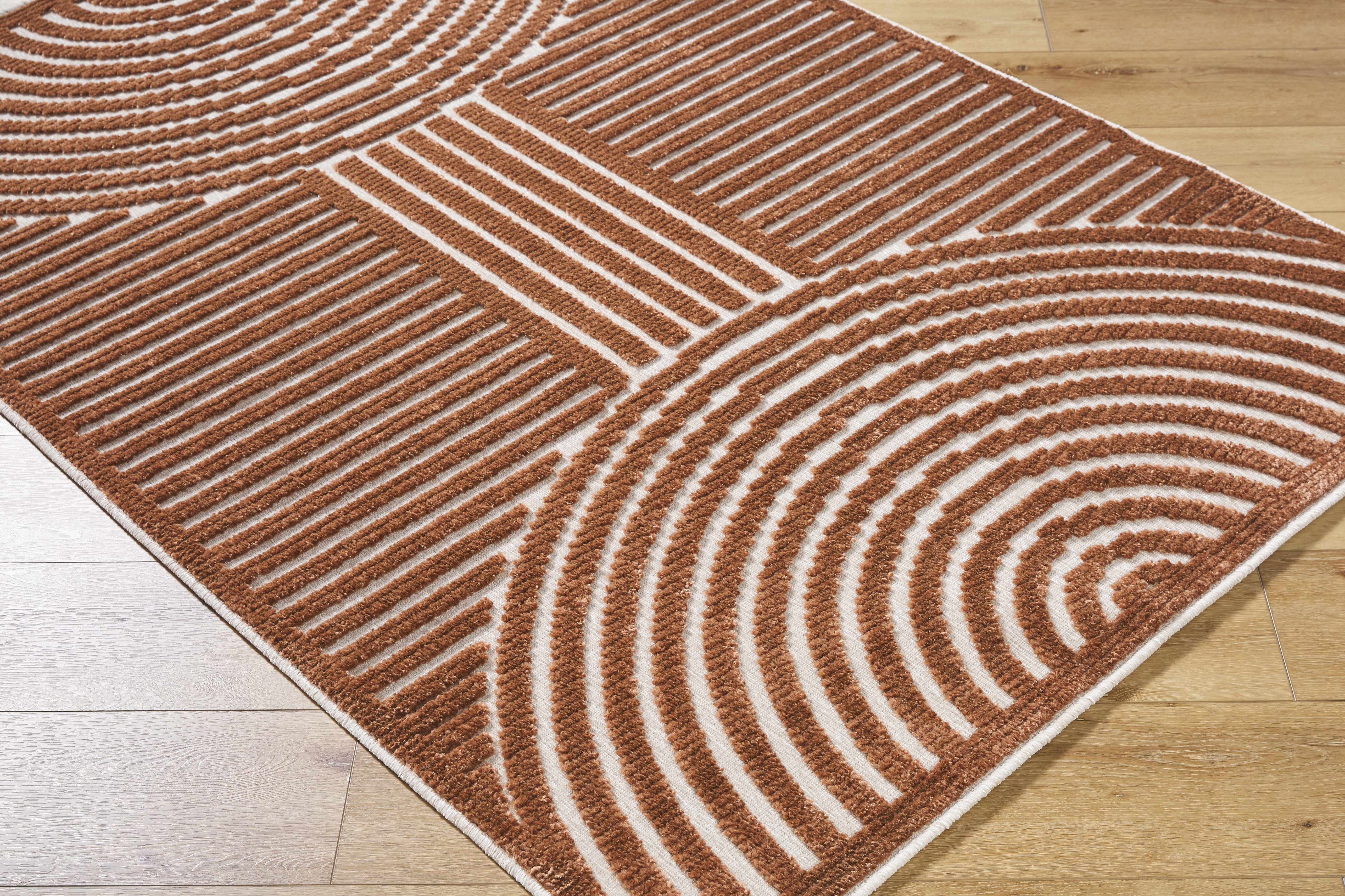Deron Brown Washable Area Rug-3