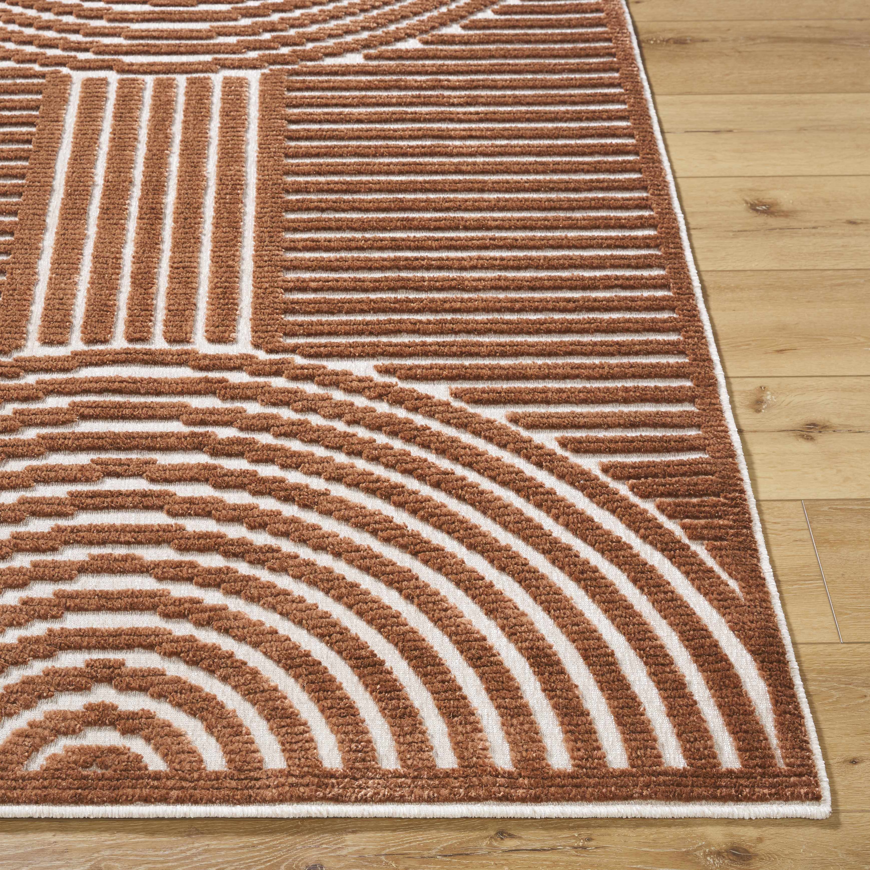 Deron Brown Washable Area Rug-4