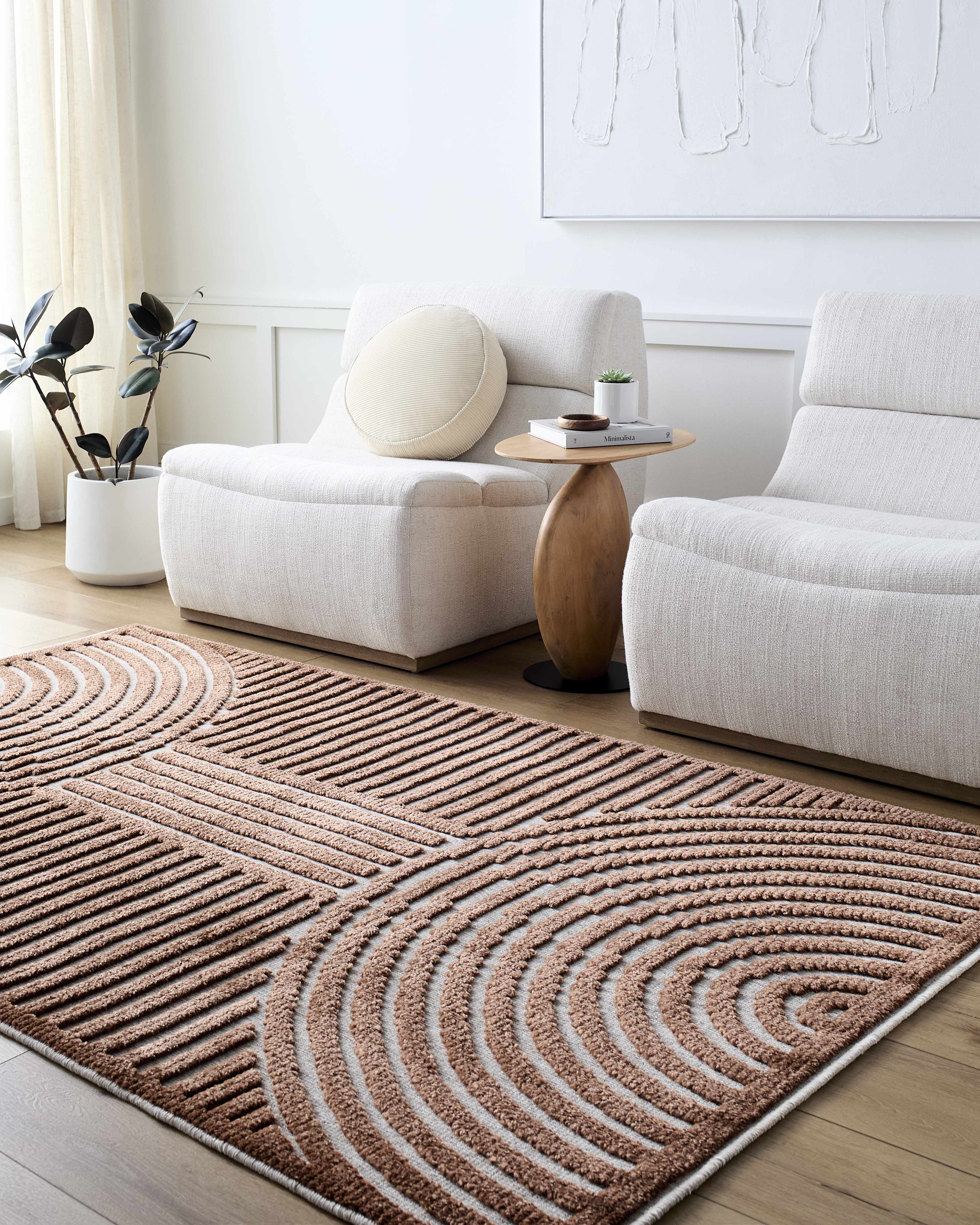 Deron Brown Washable Area Rug-2