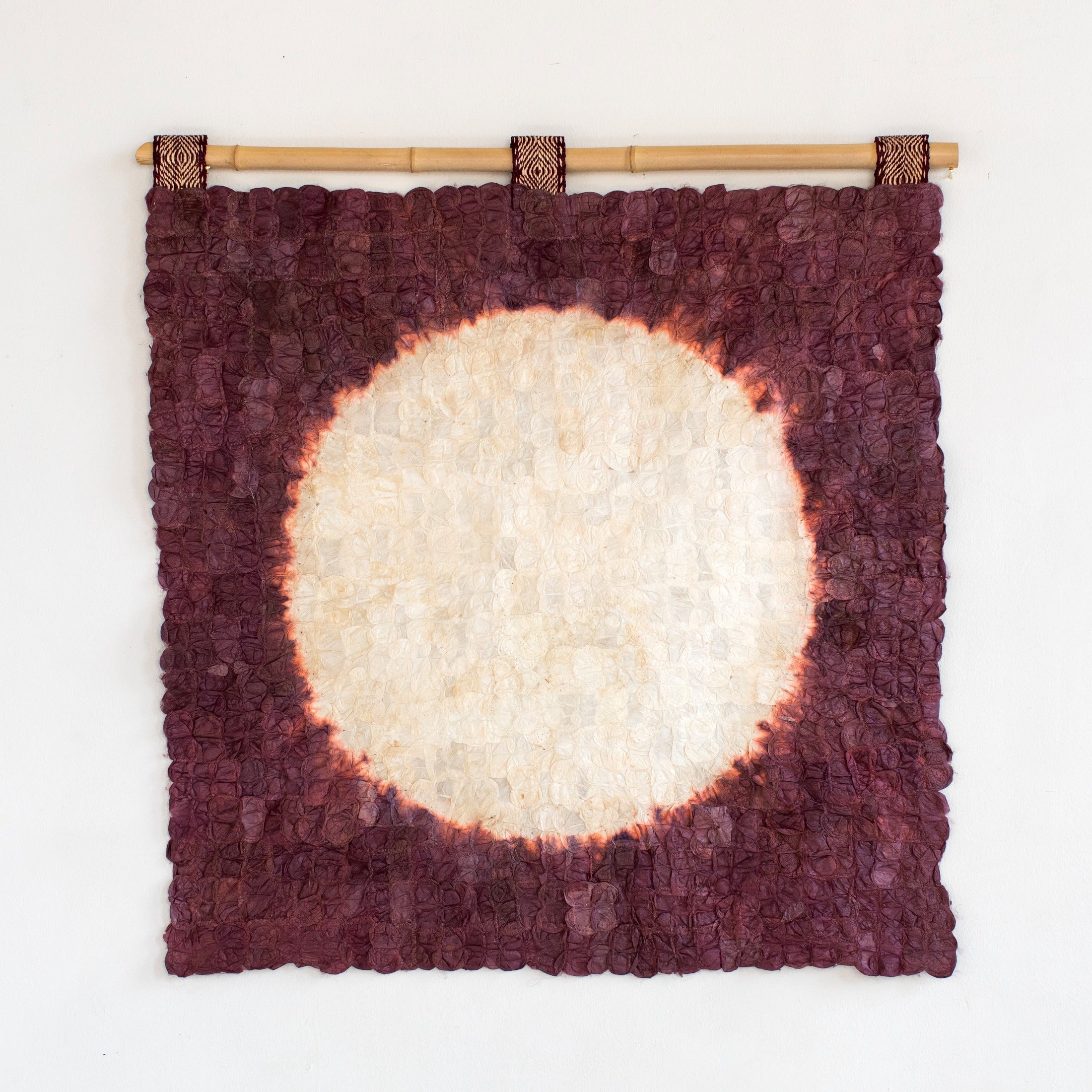 Madagascar Silk Blood Moon Wall Hanging