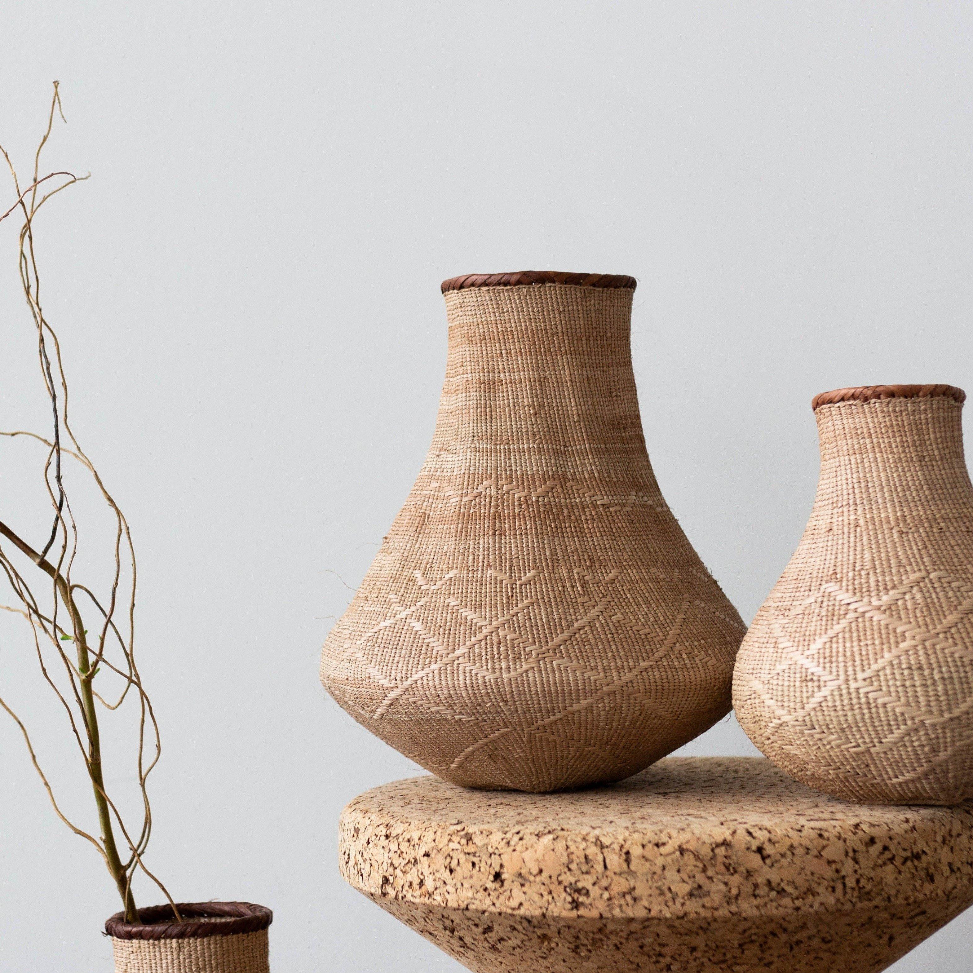Binga Nongo Natural Woven Gourd Basket-14