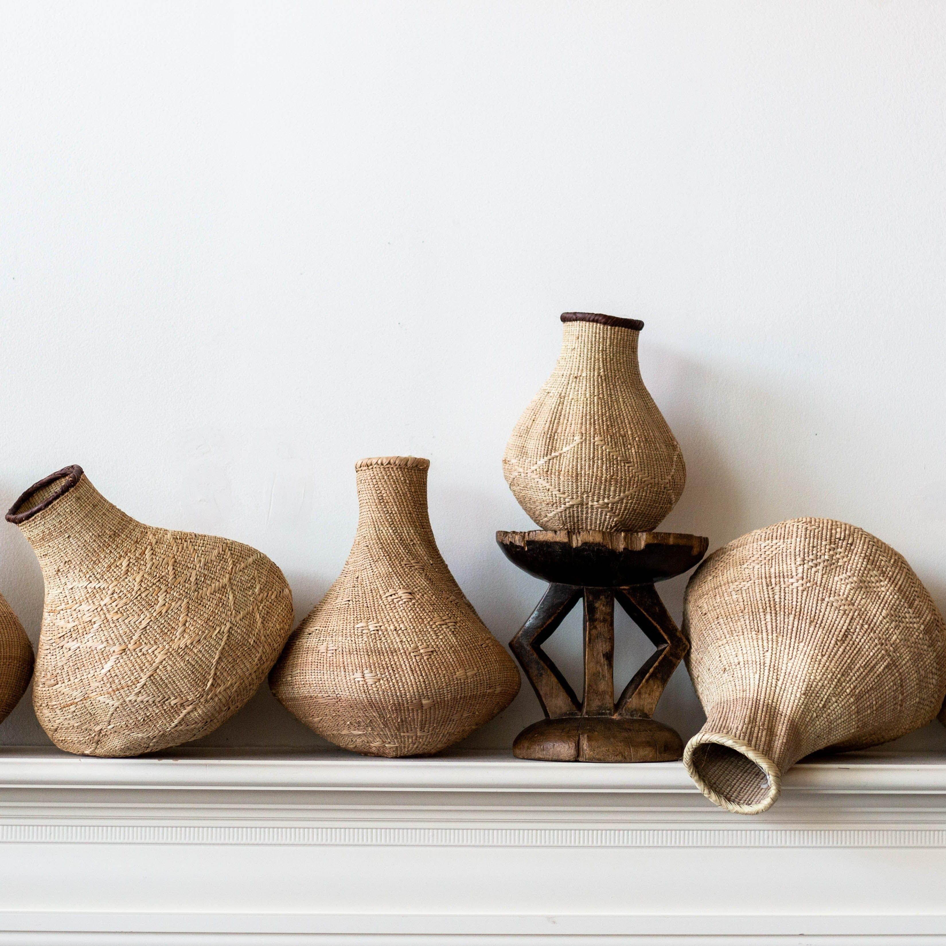 Binga Nongo Natural Woven Gourd Basket-9