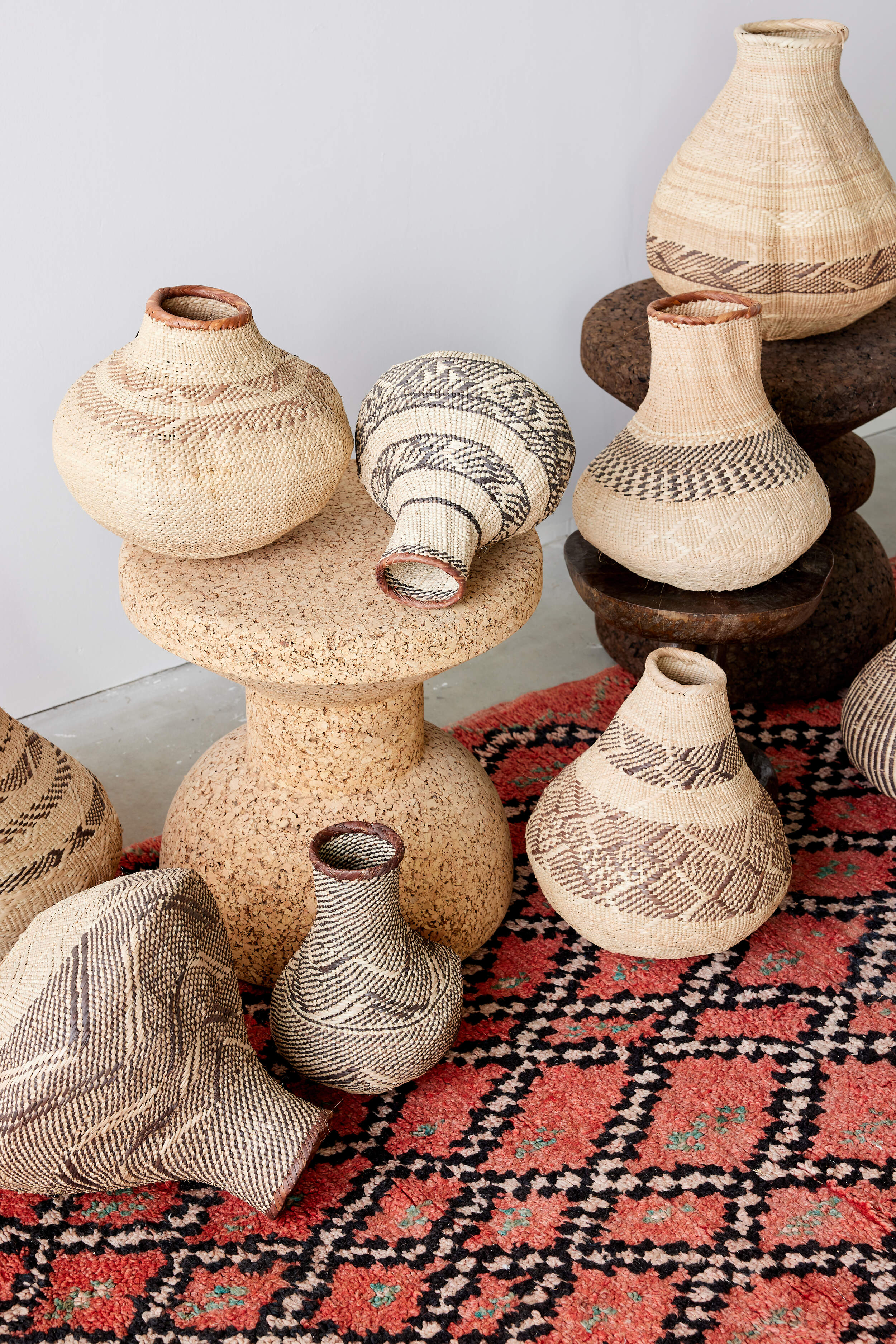 Patterned Binga Nongo Gourd Woven Basket-4
