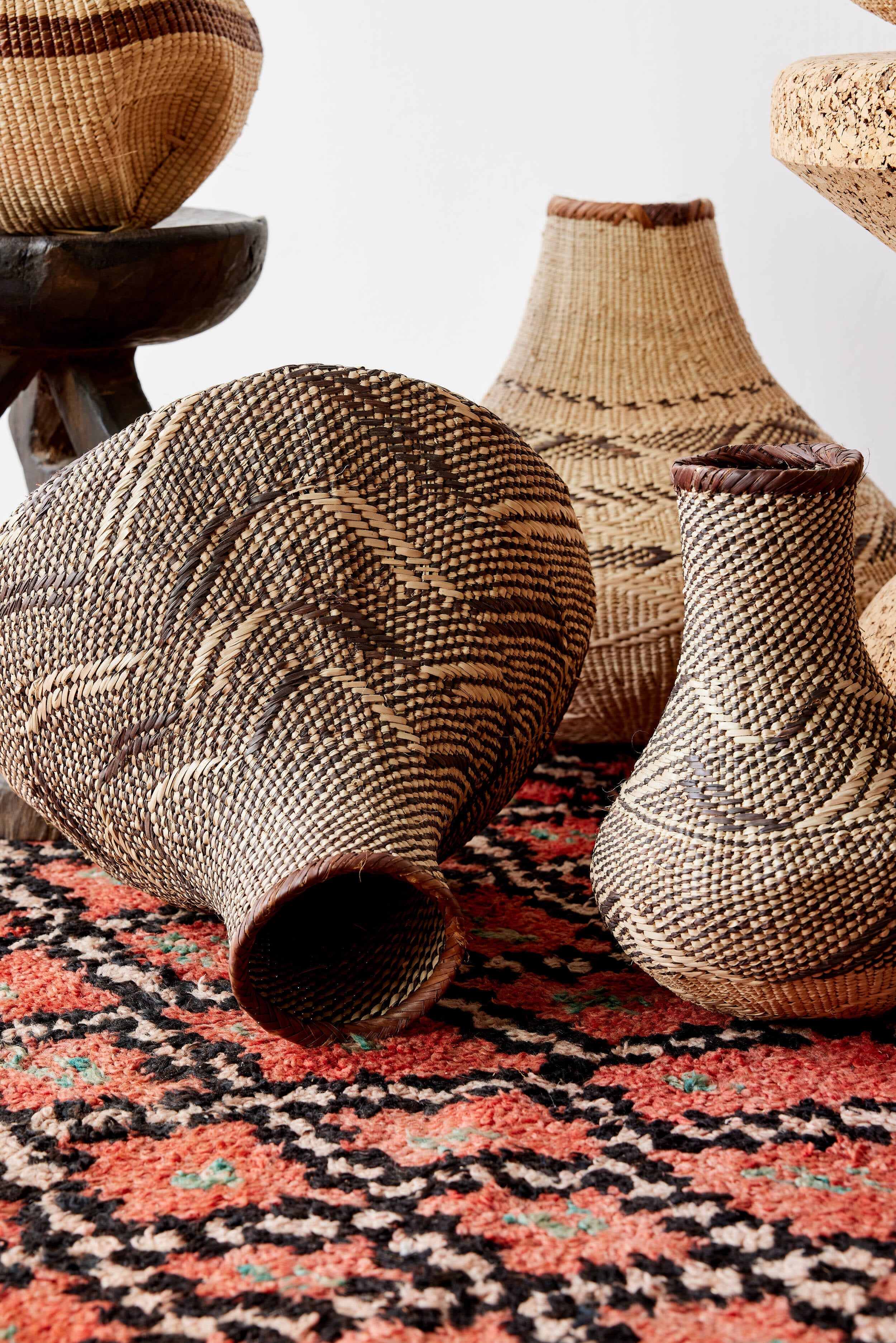 Patterned Binga Nongo Gourd Woven Basket-5