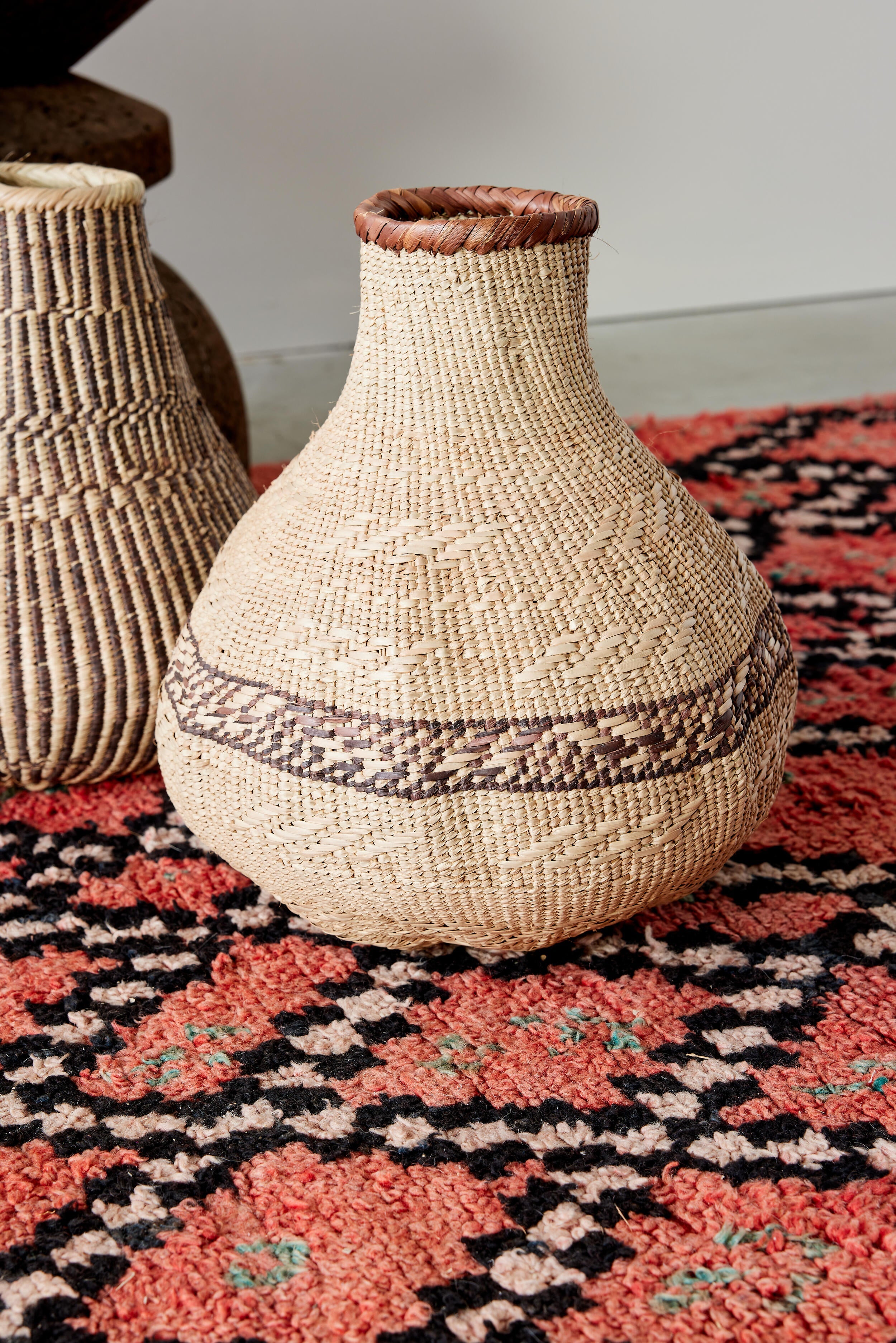 Patterned Binga Nongo Gourd Woven Basket-7