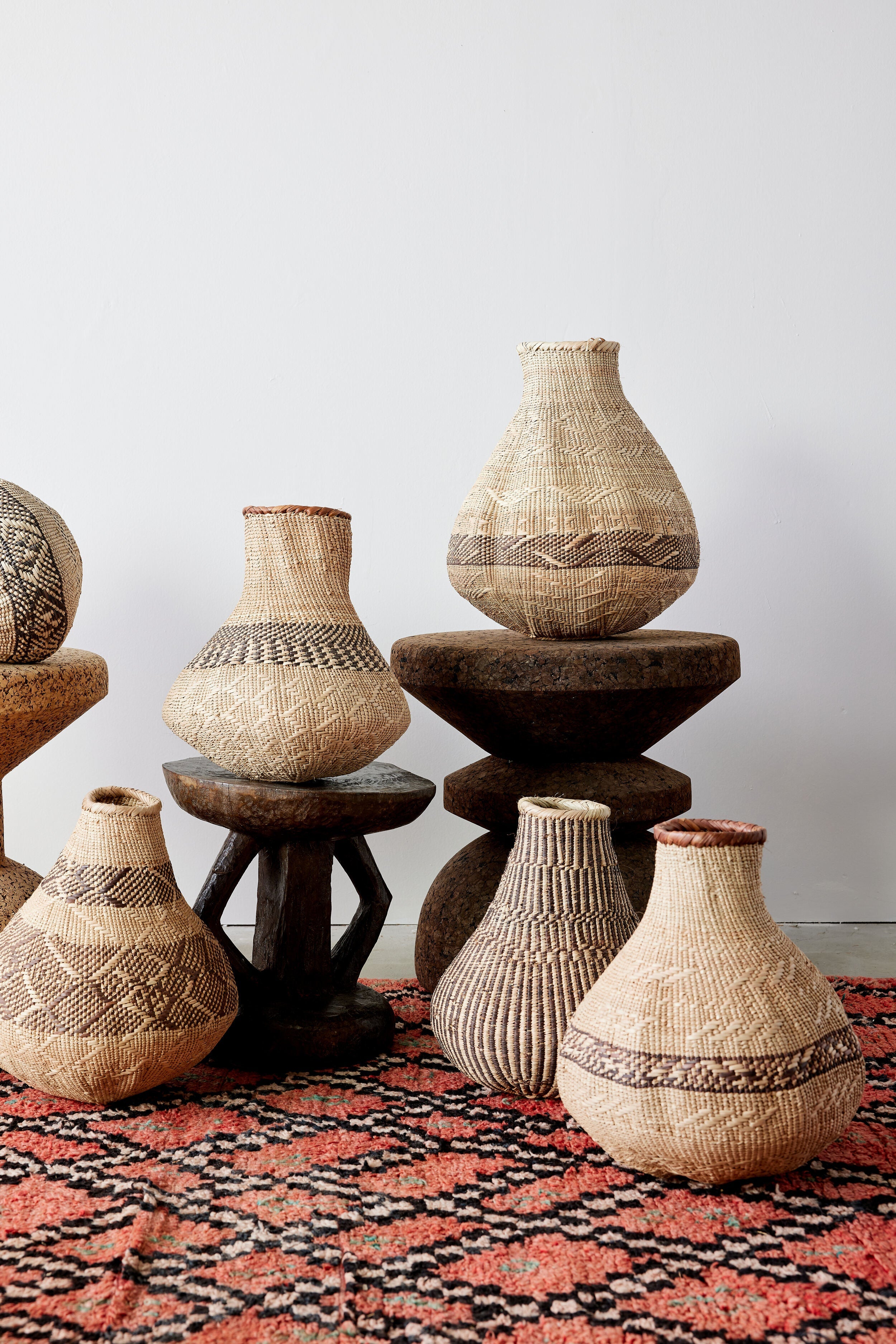 Patterned Binga Nongo Gourd Woven Basket-2
