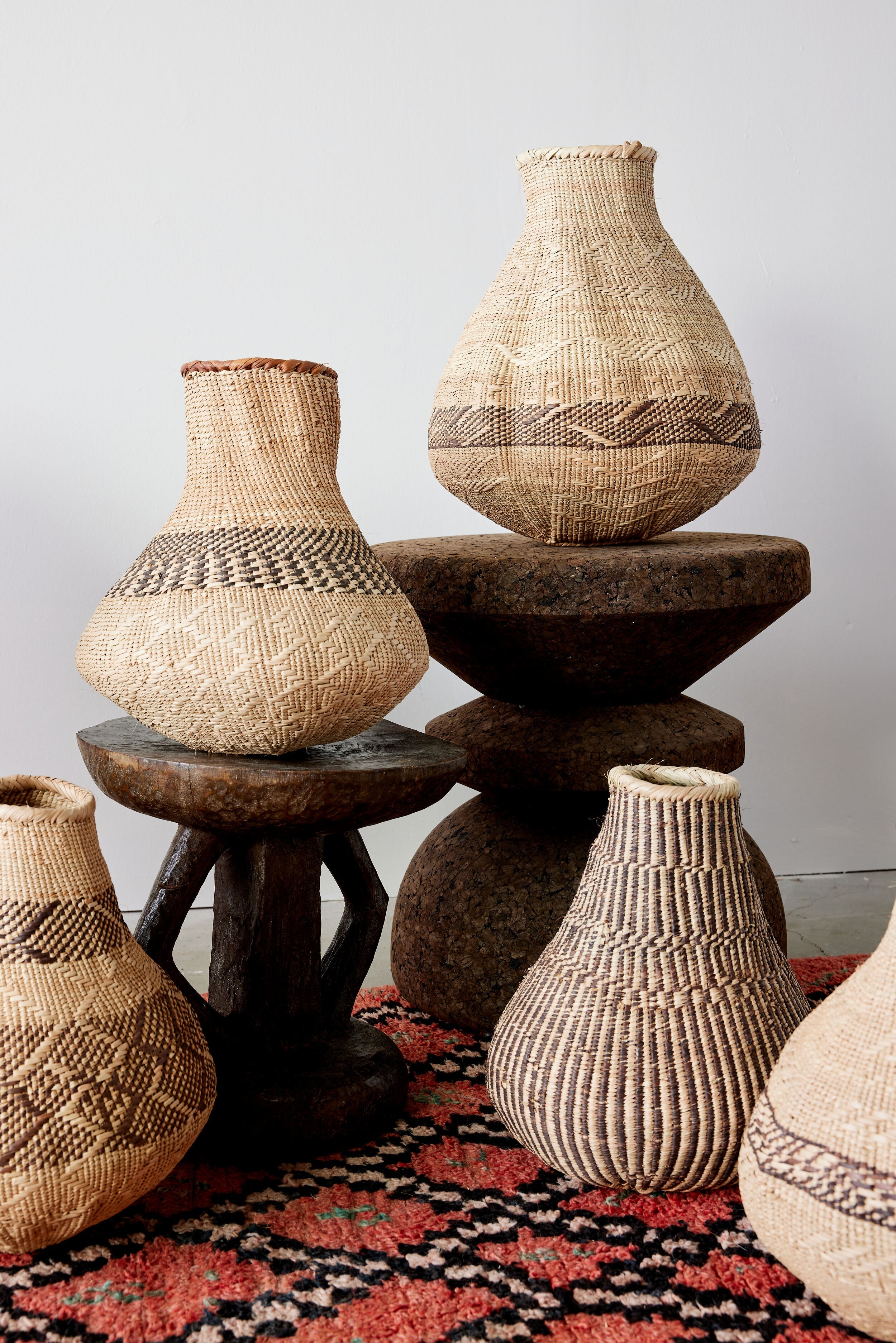 Patterned Binga Nongo Gourd Woven Basket-6
