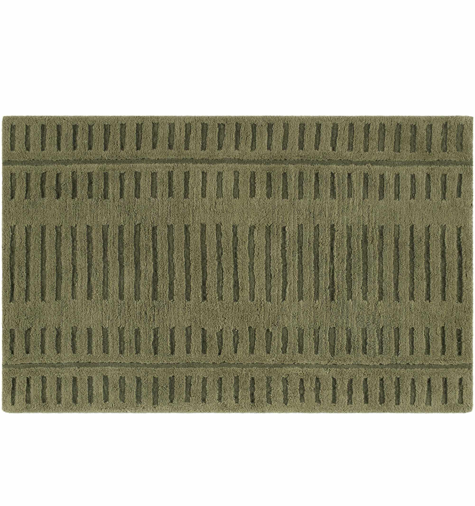 Washable Wool Rug - Green-3